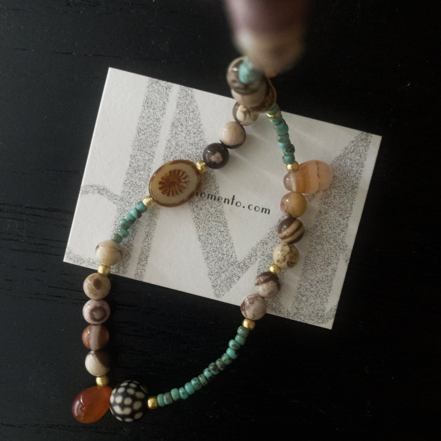 UMA Gemstone Beaded Necklace