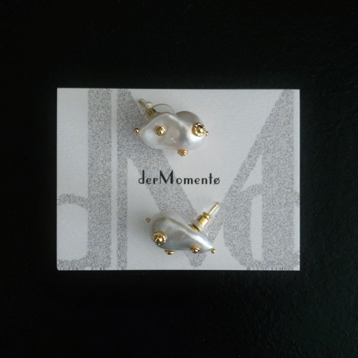 LUCIA Baroque Pearl Stud Earrings
