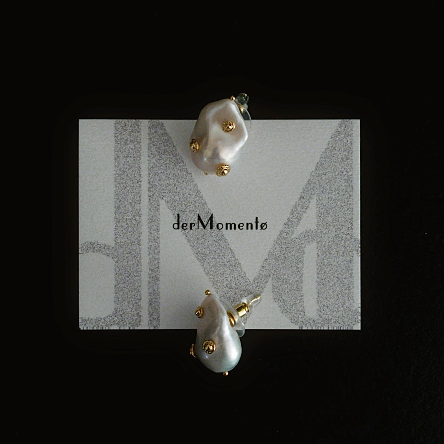 LUCIA Baroque Pearl Stud Earrings