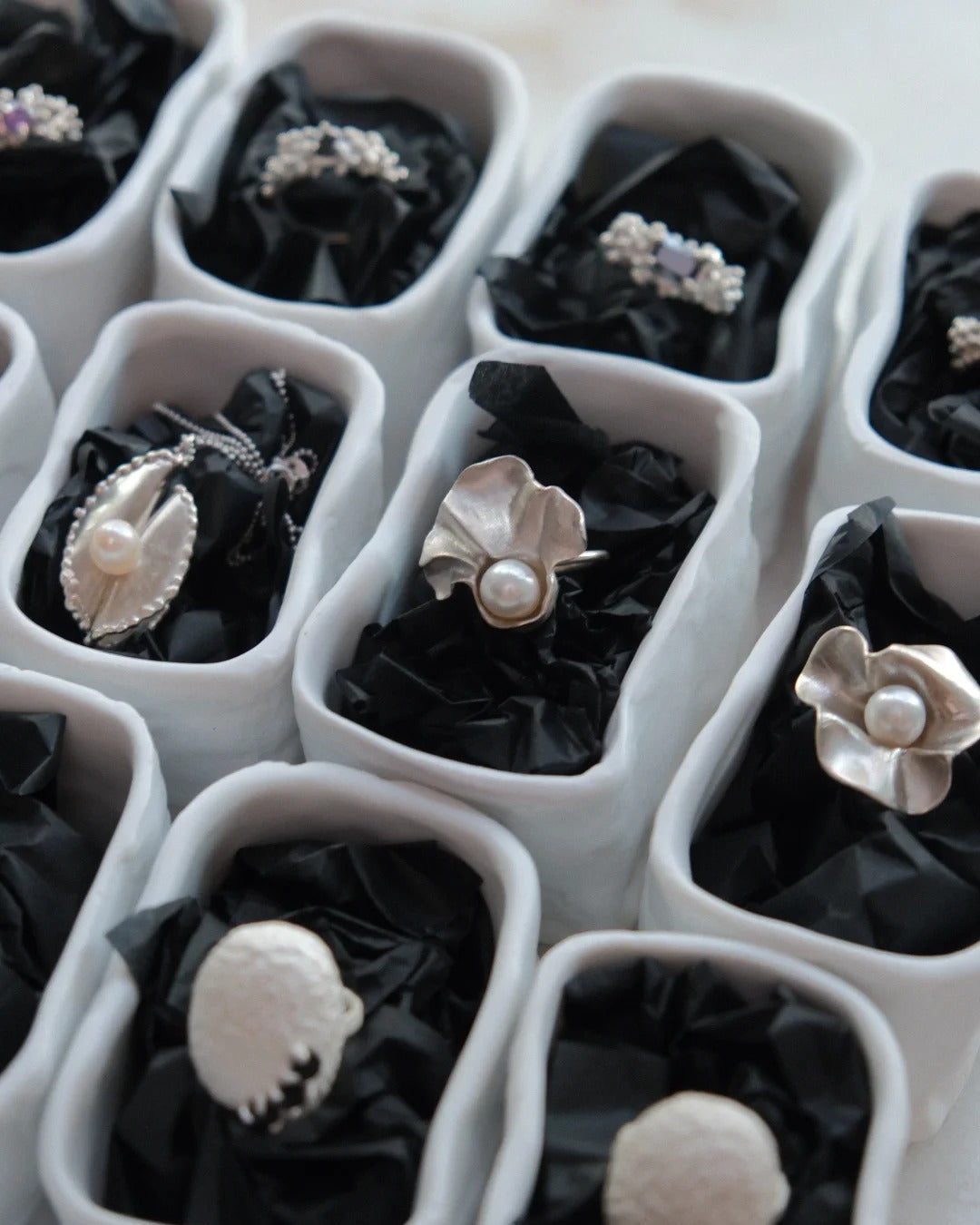 Pleated Pearl Ring Ⅰ