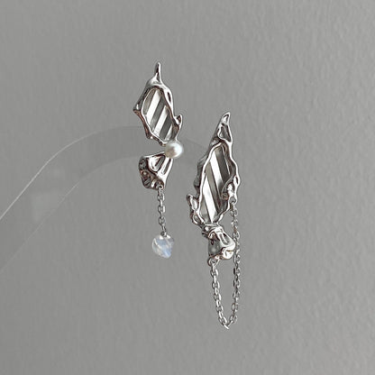 ELISA Asymmetrical Butterfly Wing Earrings