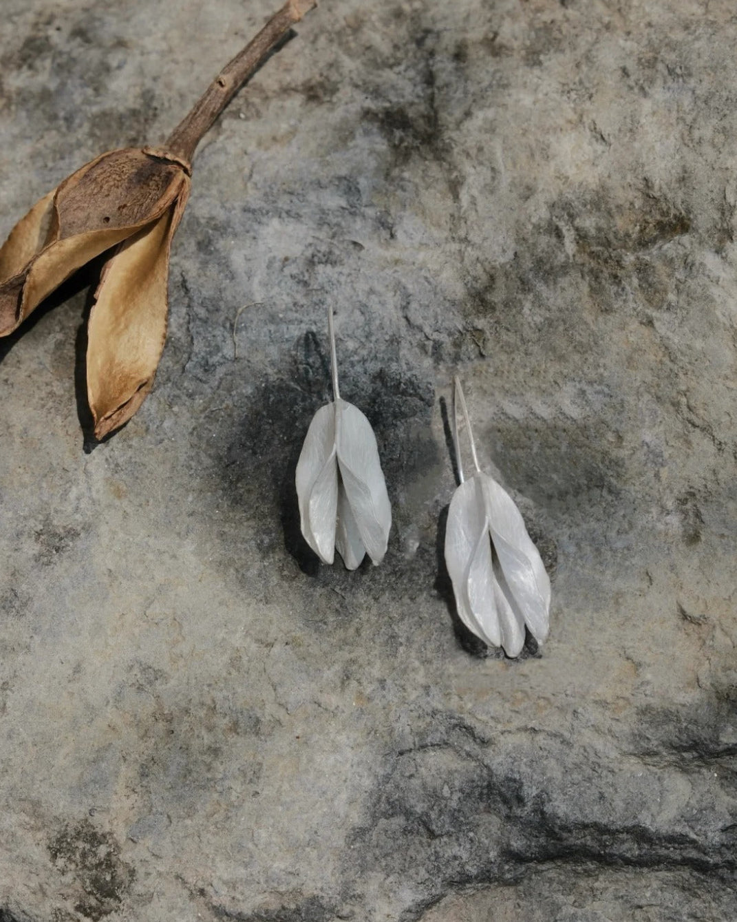 Joyful Petal Sterling Silver Earrings