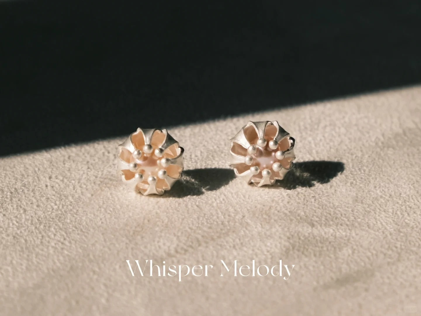 Lantern Pearl Stud Earrings