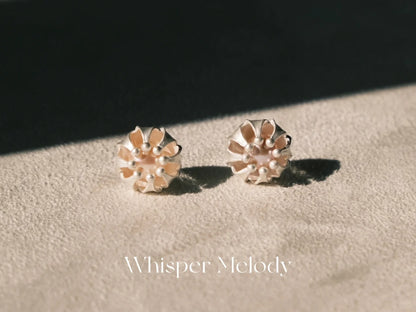 Lantern Pearl Stud Earrings