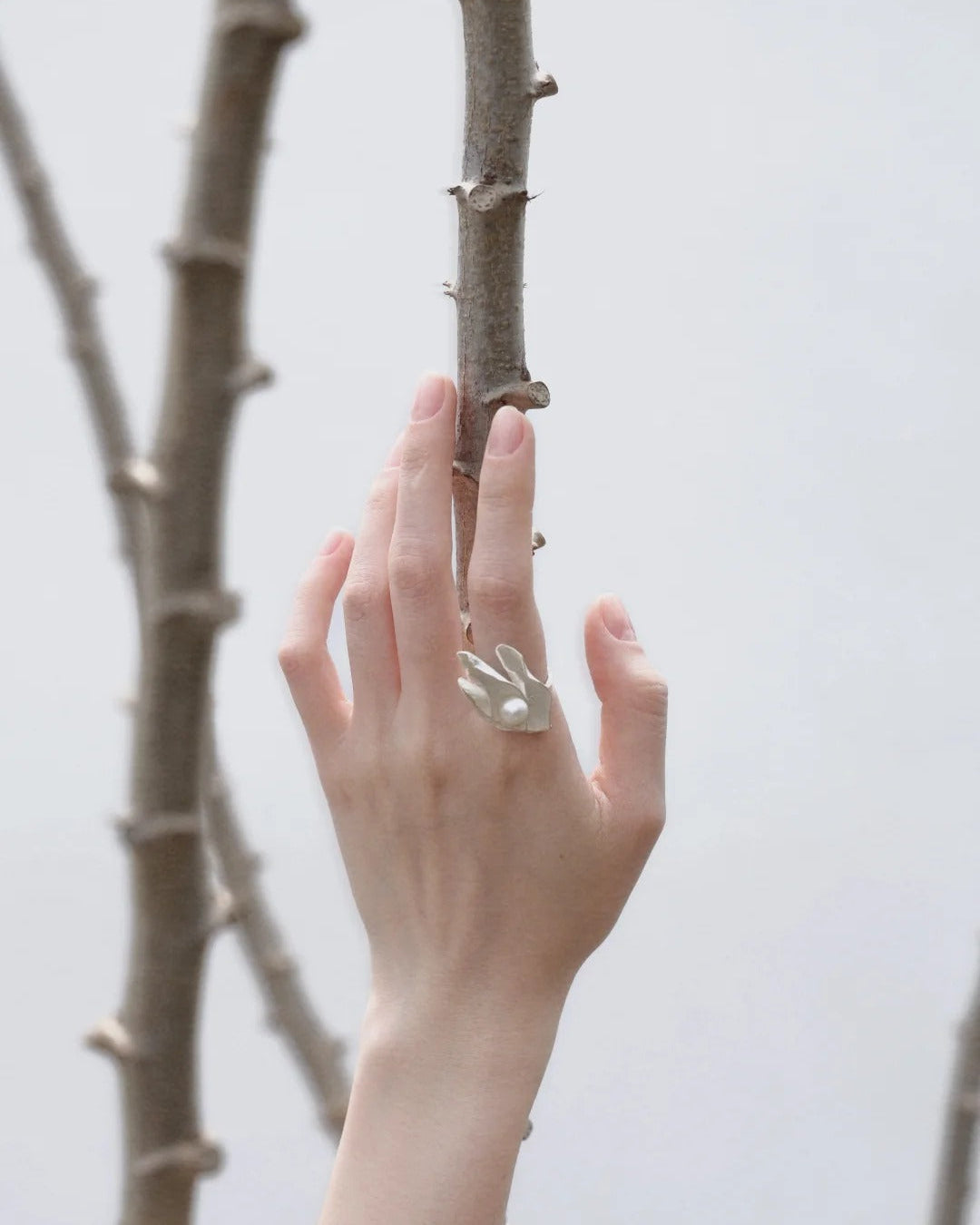 Joyful Petal Pearl Ring