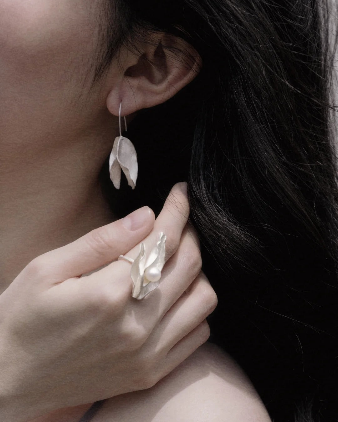 Joyful Petal Sterling Silver Earrings