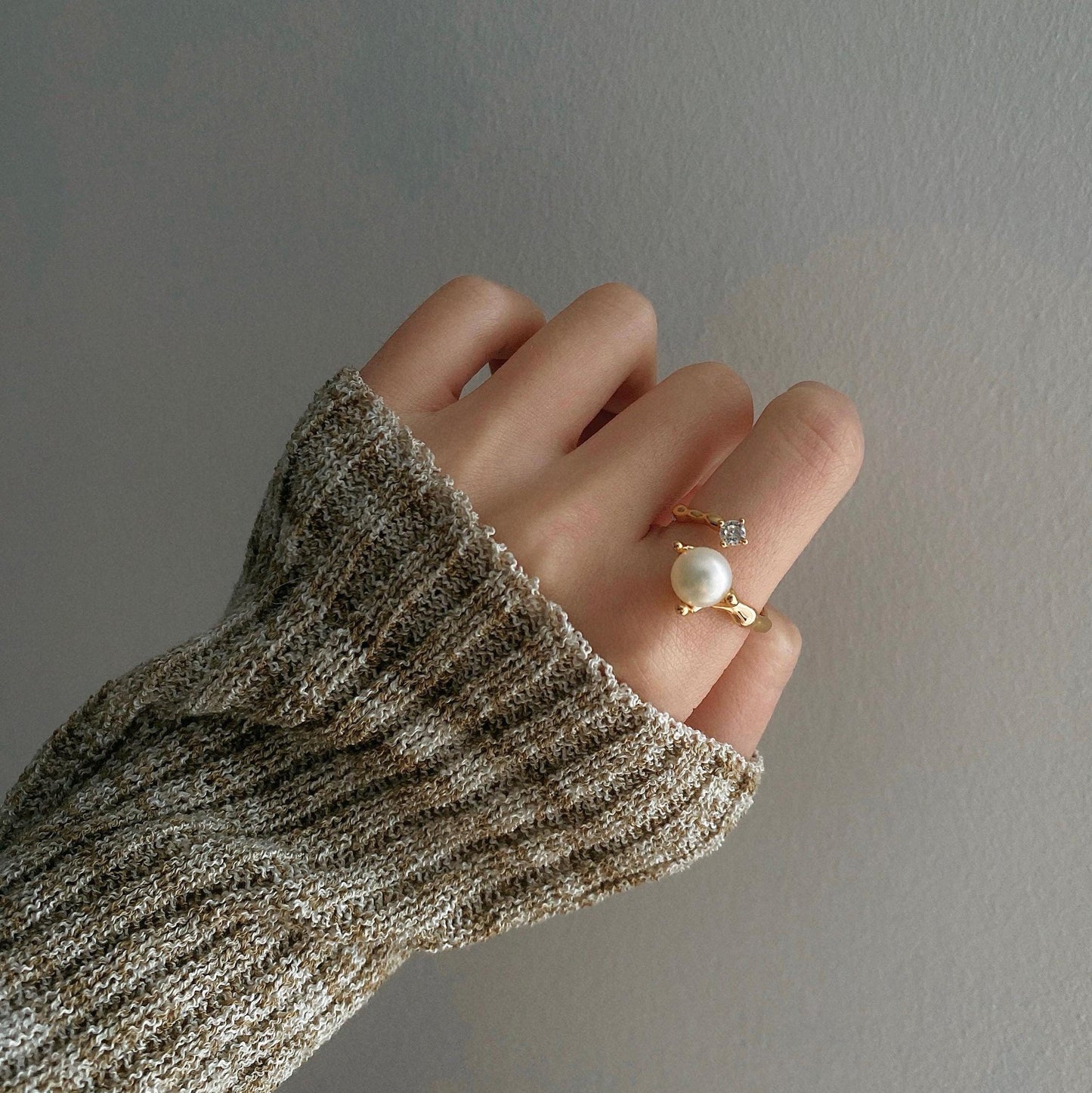 DIANA Pearl Open Ring