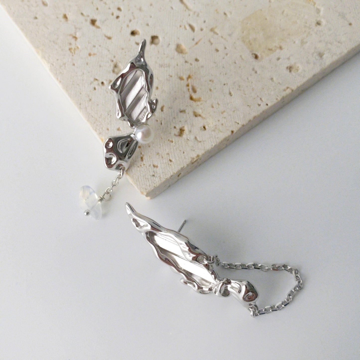 ELISA Asymmetrical Butterfly Wing Earrings