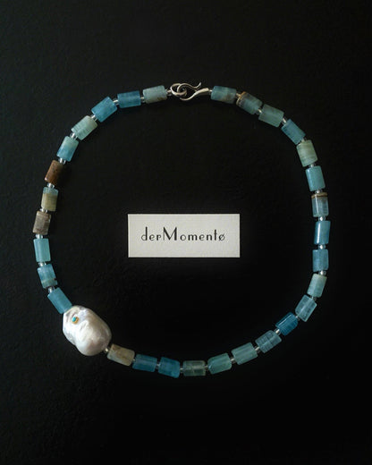 CHLOE Calcite & Baroque Pearl Necklace