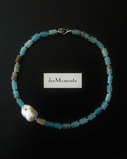 CHLOE Calcite & Baroque Pearl Necklace