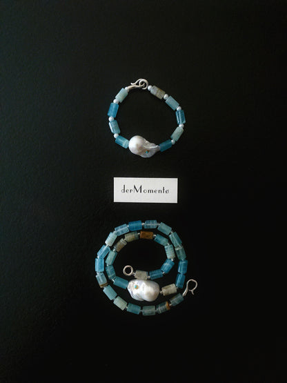 CHLOE Calcite & Baroque Pearl Bracelet