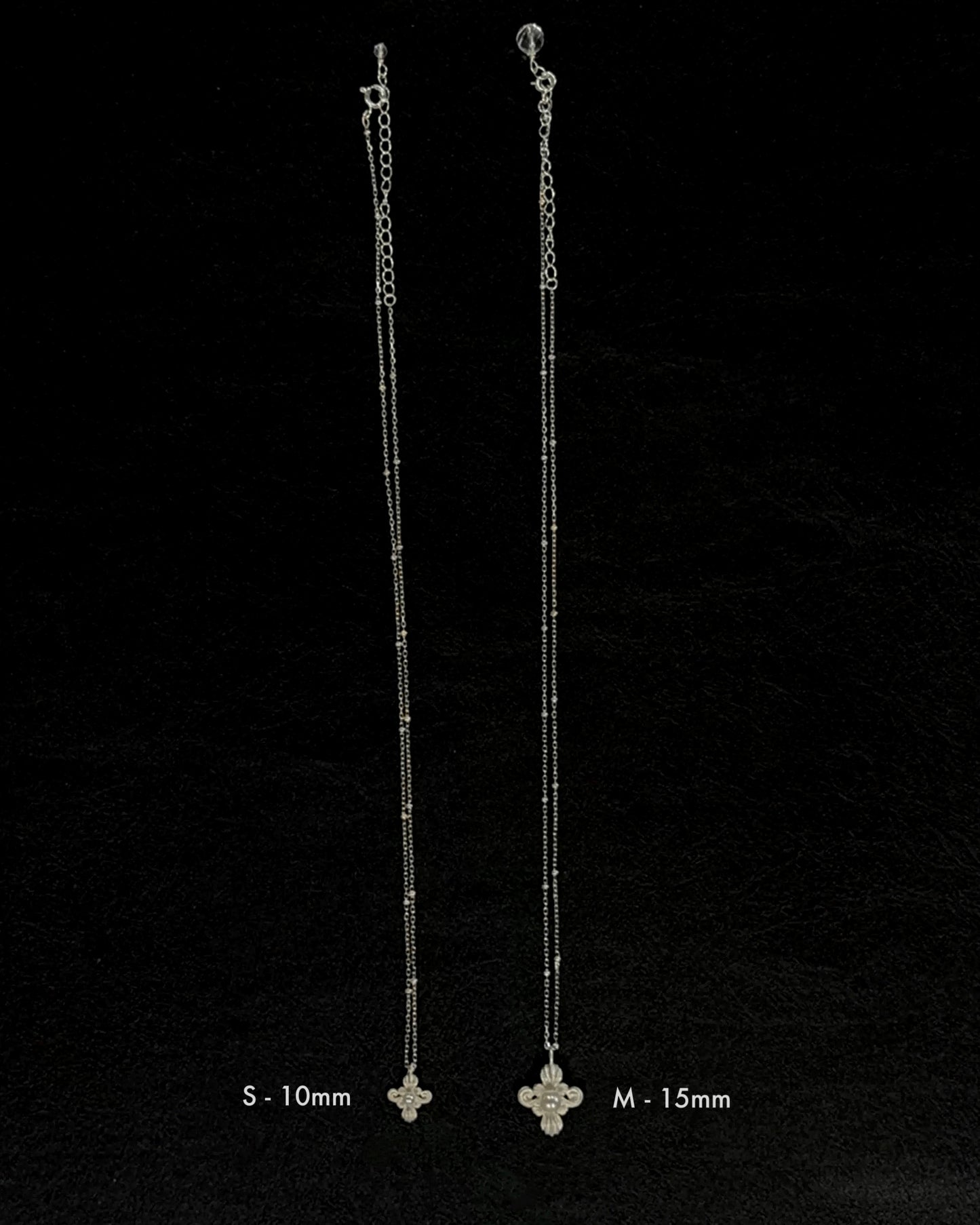 Cross-Petal Pendant Necklace