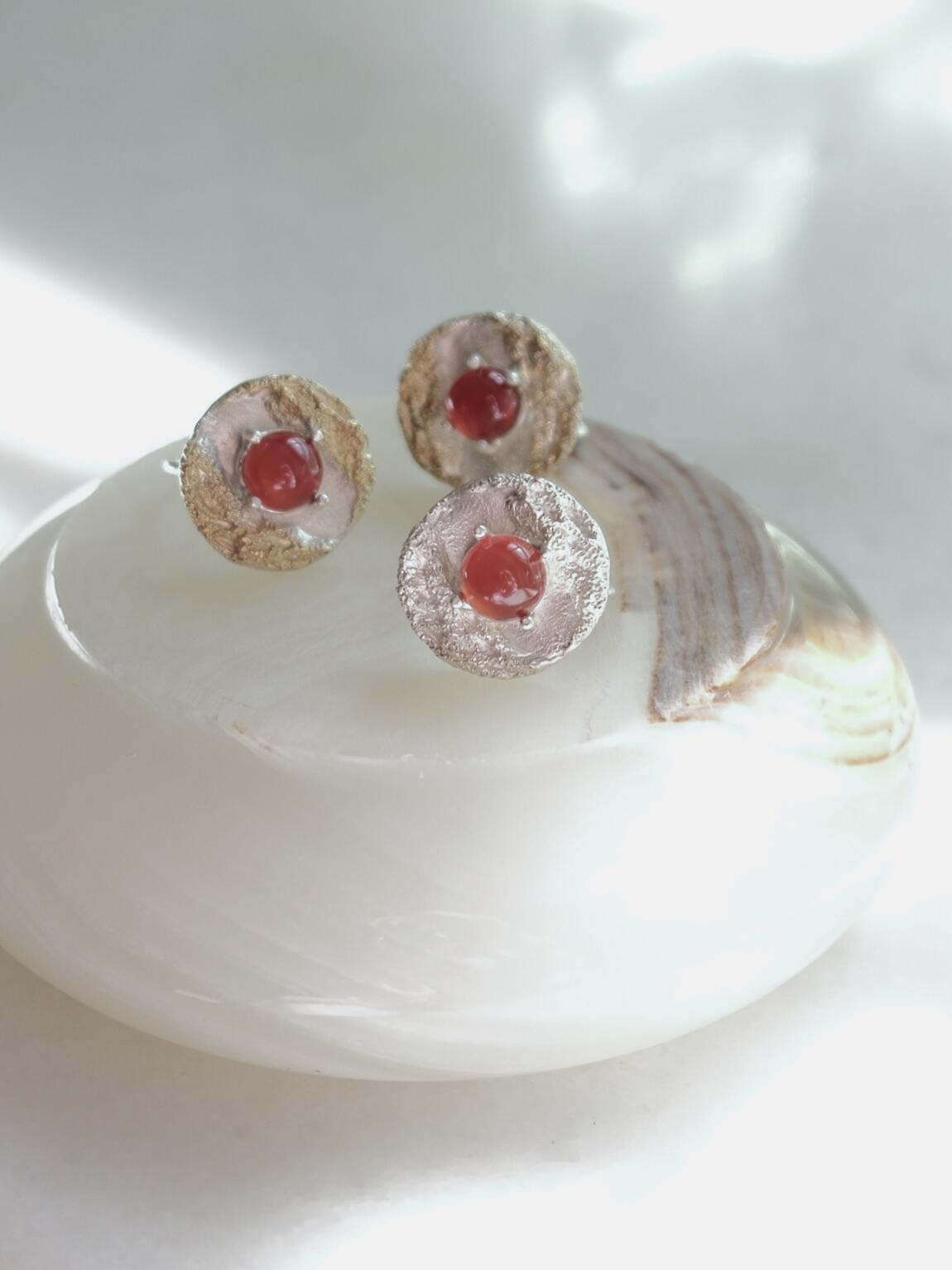 Jade Series | Red Carnelian Sterling Silver Ring