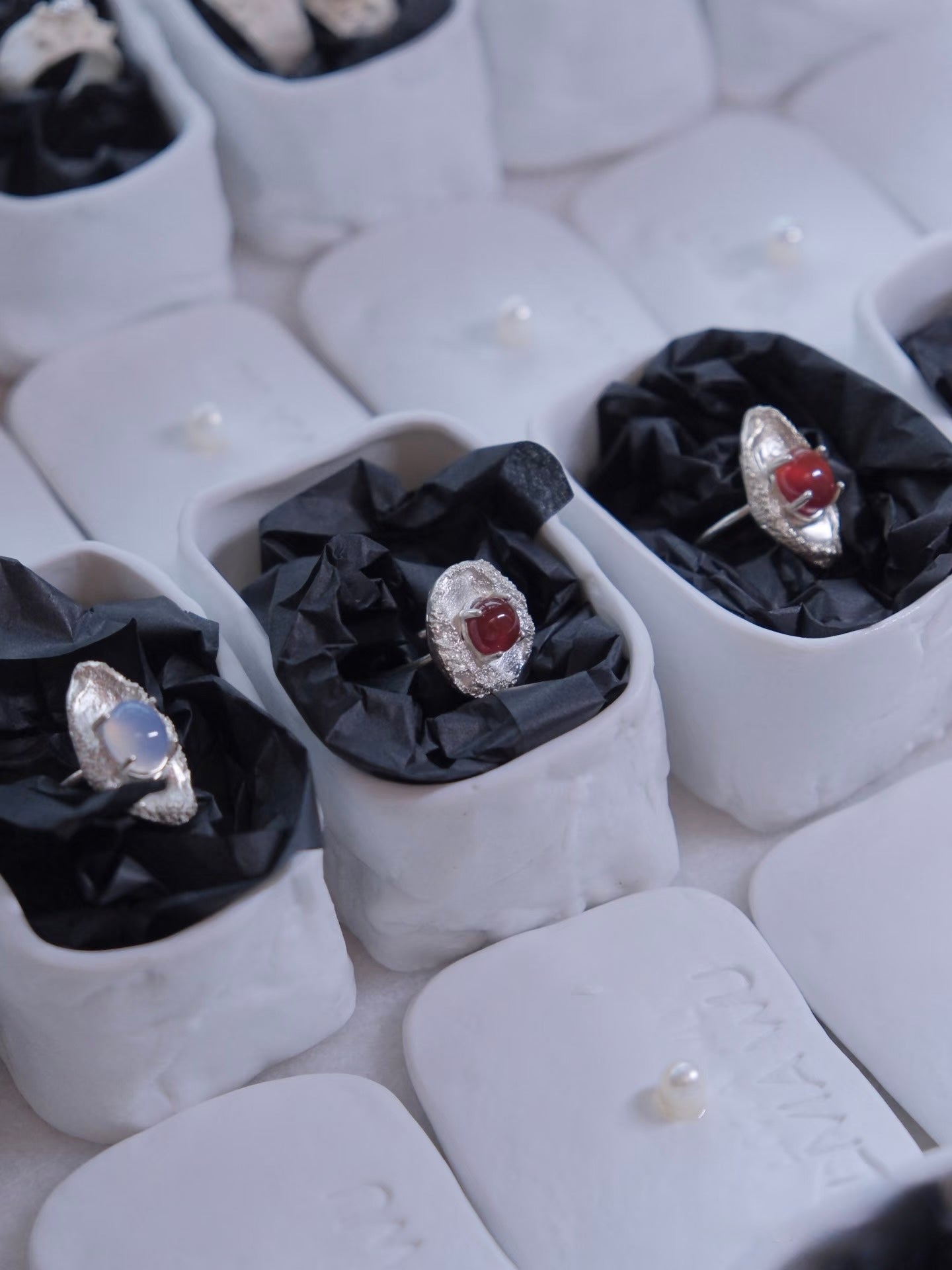 Jade Series | Red Carnelian Sterling Silver Ring