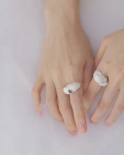 Cocoon Butterfly Gemstone Ring