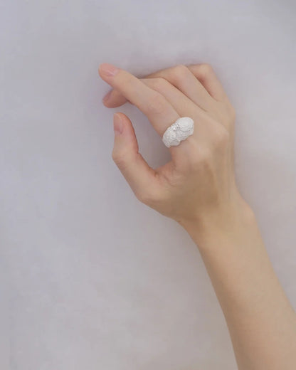 Cocoon Butterfly Gemstone Ring