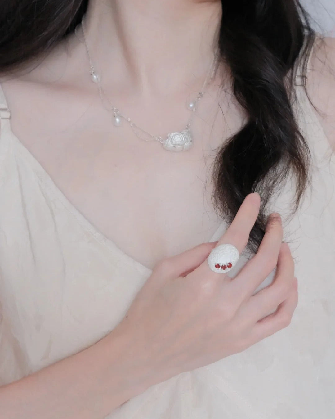 Cocoon Gemstone Ring
