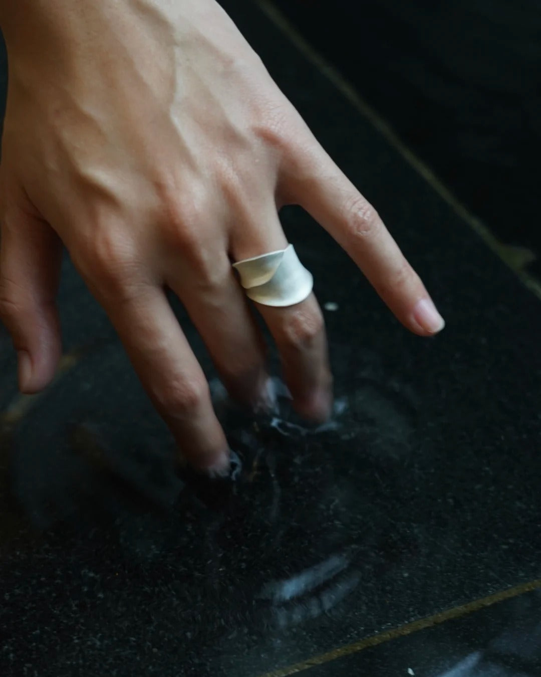Layered Leaf Ring