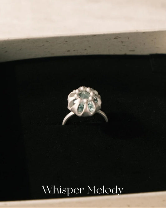 Lantern Green Quartz Ring