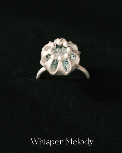 Lantern Green Quartz Ring