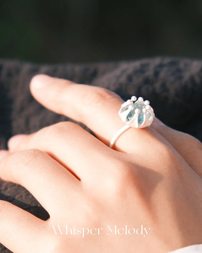 Lantern Green Quartz Ring