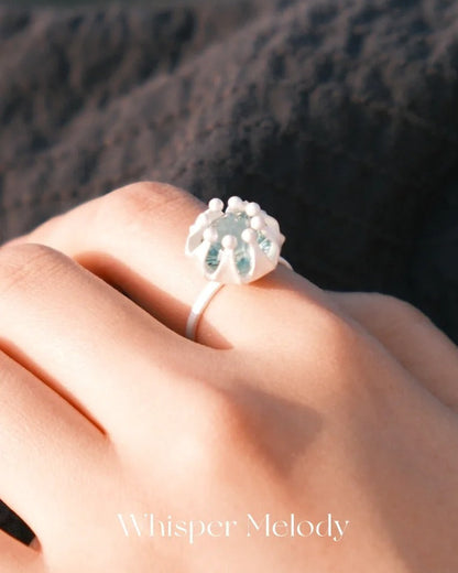 Lantern Green Quartz Ring