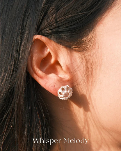 Lantern Pearl Stud Earrings