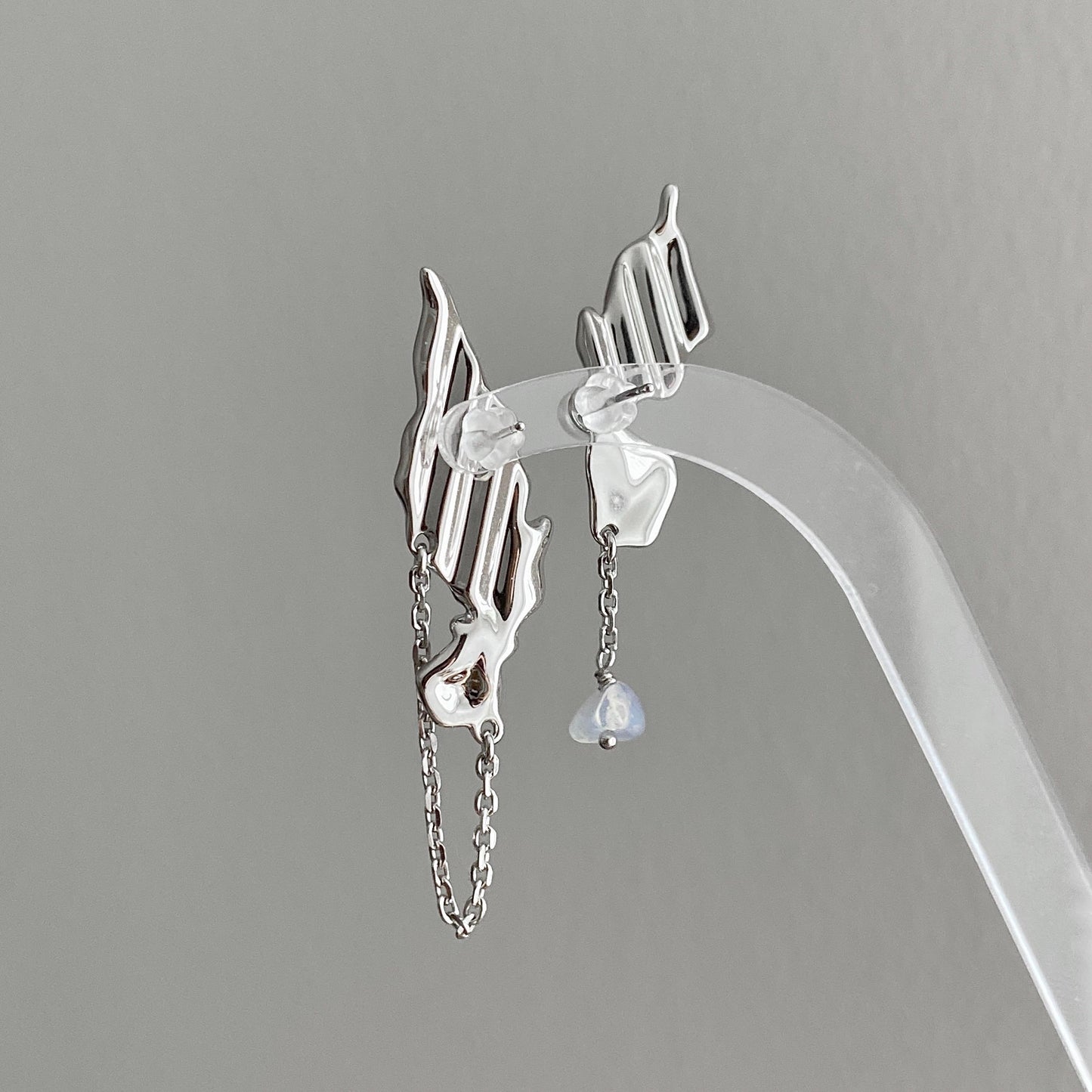 ELISA Asymmetrical Butterfly Wing Earrings