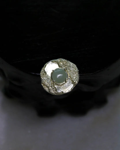 Hetian Jade Sterling Silver Ring
