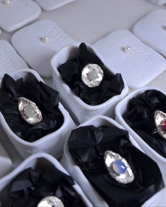 Hetian Jade Sterling Silver Ring