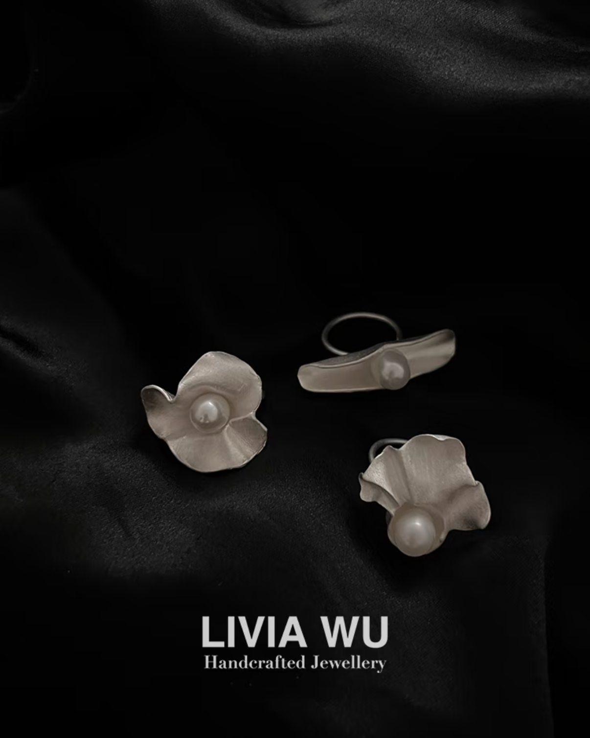 Pleated Pearl Ring Ⅰ