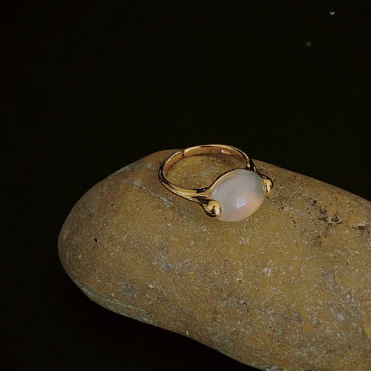 Moonlight Gemstone Open Ring