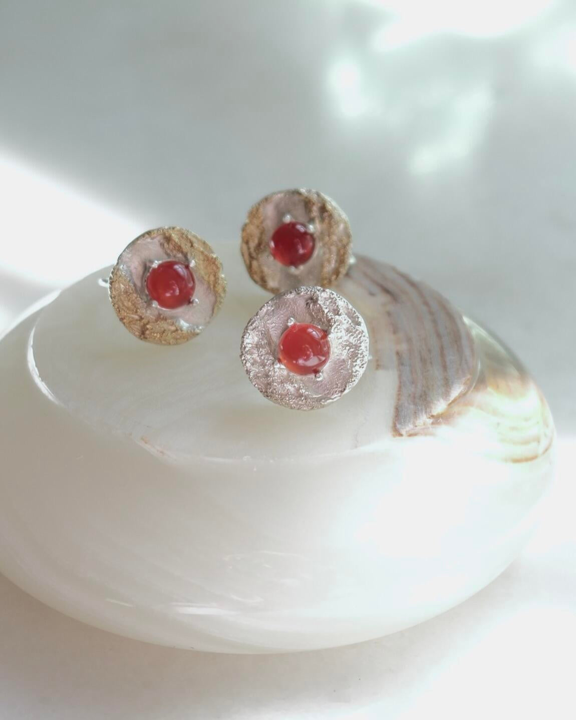 Red Carnelian Sterling Silver Ring